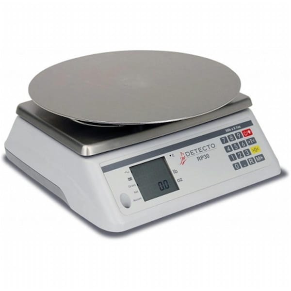 Cardinal Scale Round Digital Ingredient Scale with Round Platter- 13 in. RP30R - main